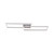 Leuchten Direkt MAXI 2 Light Steel Rectangle Double Smart Ceiling Light