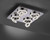 Leuchten Direkt TIM 8 Light Polished Chrome Dimmable Colour Change Smart Ceiling light