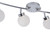 Leuchten Direkt MIKO Chrome with Crackled Shade Dimmable Colour Change Ceiling Light