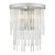 Isla Polished Chrome And Clear Glass 2 Light Wall Light