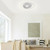 Paul Neuhaus Q-AMIRA Brushed Chrome Ringed Smart LED Ceiling Light