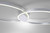Paul Neuhaus Q-KATE 2 Light Aluminium Medium Ringed Smart LED Ceiling Light