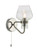 Keta 1 Light Satin Chrome & Polished Chrome Wall Light