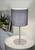 Eglo Lighting Pasteri Satin Nickel with Grey Fabric Shade Table Lamp