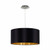 Eglo Lighting Maserlo Satin Nickel with 380 Black and Gold Fabric Pendant Light