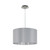 Eglo Lighting Maserlo Satin Nickel with 380 Grey and Silver Fabric Pendant Light