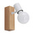 Eglo Lighting Townshend 3 Brown Wood and White Spotlight