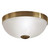 Eglo Lighting Imperial Bronzed with White Satin Glass Wall and Ceiling Light