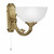 Eglo Lighting Savoy Bronzed with White Satin Glass Wall Light