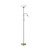 Eglo Lighting UP 2 Bronzed with White Plastic and Glass Shade Floor Lamp