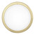 Eglo Lighting Planet 1 Brass with White Painted Glass Shade Wall and Ceiling Light