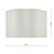 Ivory Satin Shade Only
