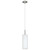 Eglo Lighting Troy 3 Satin Nickel with White Painted Satin Glass Pendant Light