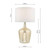 Lolek Silver Glass with Shade Table Lamp