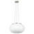 Eglo Lighting Optica Satin Nickel with 445 Matt Opal Glass Shade Pendant Light