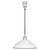 Eglo Lighting Lord 2 Silver and Satin Nickel with White Alabaster Glass Shade Pendant Light