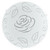 Eglo Lighting Mars 1 White with Satin Rose Design Glass Shade Wall and Ceiling Light