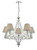 Mabry 5 Light Polished Chrome and Crystal Pendant Light Chandelier