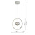 Mercury Vertical White LED Ring Pendant Light