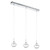 Eglo Lighting Giolina 3 Light Chrome with Clear White Crystal Glass Shade Pendant Light