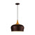 Eglo Lighting Obregon Brown with Creme and Oak Pendant Light