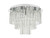 Paulita 5 Light Polished Chrome and Clear Glass IP44 Bathroom Ceiling Light