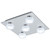 Eglo Lighting Romendo 1 5 Light Chrome with Clear Satined Shade Ceiling Light