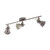 Eglo Lighting Seras 3 Light Nickel Antique and Creme Steel Bar Spotlight