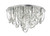 Roxanne 11 Light Polished Chrome and Crystal Flush Ceilling Light