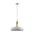 Eglo Lighting Sabinar 400 Brushed Silver and Brown Pendant Light