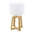 Eglo Lighting Chietino Natural Wood with White Fabric Shade Table Lamp