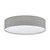 Eglo Lighting Pasteri 570 3 Light White with Grey Linen Fabric Shade Ceiling Light