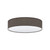 Eglo Lighting Pasteri 570 3 Light White with Brown Linen Fabric Shade Ceiling Light