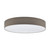 Eglo Lighting Pasteri 980 7 Light White with Taupe Fabric Shade Ceiling Light