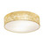 Eglo Lighting Viserbella 380 Champagne with Gold Fabric Shade Ceiling Light