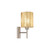 Eglo Lighting Viserbella Champagne with Gold Fabric Shade Wall Light