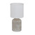 Eglo Lighting Bellariva Light Grey Ceramic with White Fabric Shade Table Lamp