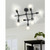 Eglo Lighting Bocadella 1 9 Light lack Semi Flush Ceiling Light