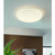 Eglo Lighting Frania-S 550 White with White Crystal Effect Shade Wall and Ceiling Light