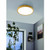 Eglo Lighting Musurita 440 Natural Wood with White Shade Ceiling Light