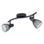 Eglo Lighting Carovigno 2 Light Black with Grid Shade Wave Bar Spotlight