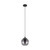 Eglo Lighting Ariscani Black with Black Transparent Glass Pendant Light