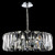 Maytoni Puntes 6 Light Chrome and Glass Crystal Modern Pendant Light