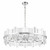 Maytoni Cerezo 7 Light Chrome and Glass Crystal Circular Modern Pendant Light