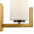 Maytoni Fortano Brass with Opal Glass Crystal Wall Light