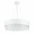 Maytoni Manfred 10 Light White Shade with Glass Crystal Droplets Pendant Light