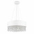 Maytoni Manfred 6 Light White Shade with Glass Crystal Droplets Pendant Light