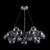 Maytoni Dallas 25 Light Chrome and Smoked Glass Pendant Light