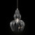 Maytoni Eustoma Mirrored Ribbed Glass Pendant Light