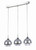 Maytoni Iceberg 3 Light Chromed Glass With Optional Crystal Droplet Bar Pendant Light